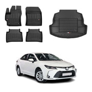 Kit Tapis de Sol et Coffre pour Toyota Corolla Berline 2019-2026 Noir TPE