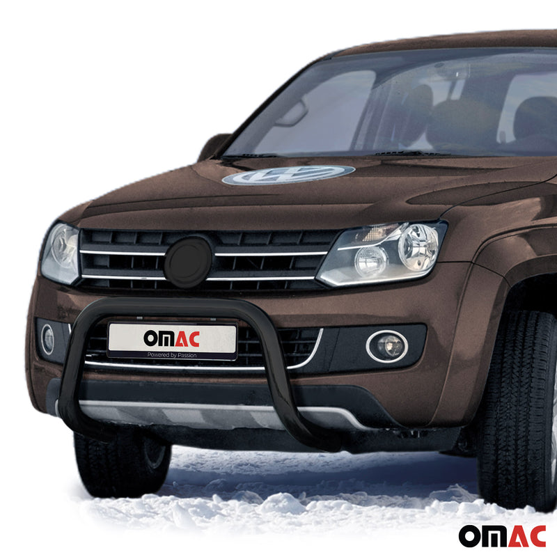 Pare-Buffle Avant Pour VW Amarok 2016-2020 en Acier Inox Noir