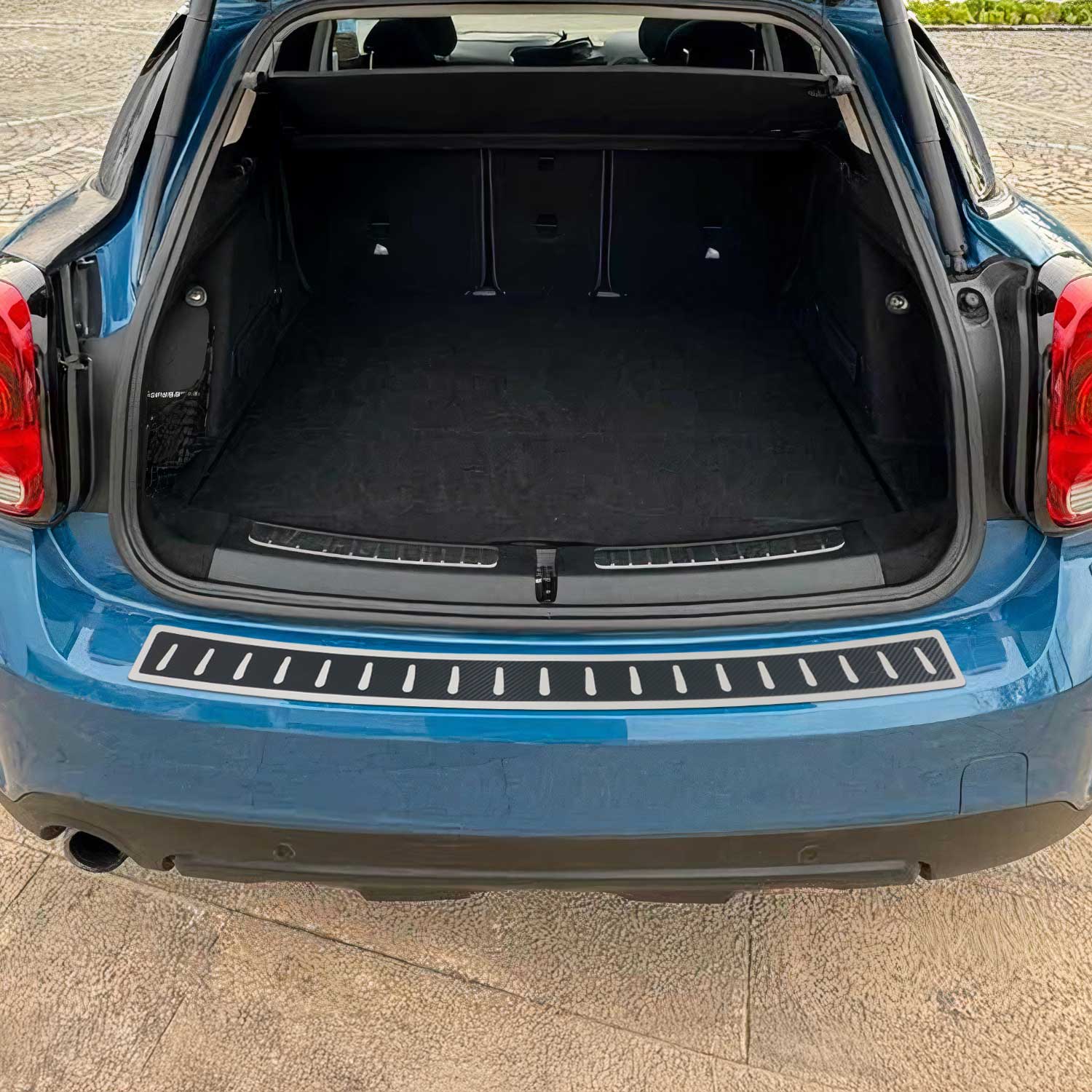 Protection de Pare-Chocs pour Mini Countryman F60 2017-2023 Inox film carbone