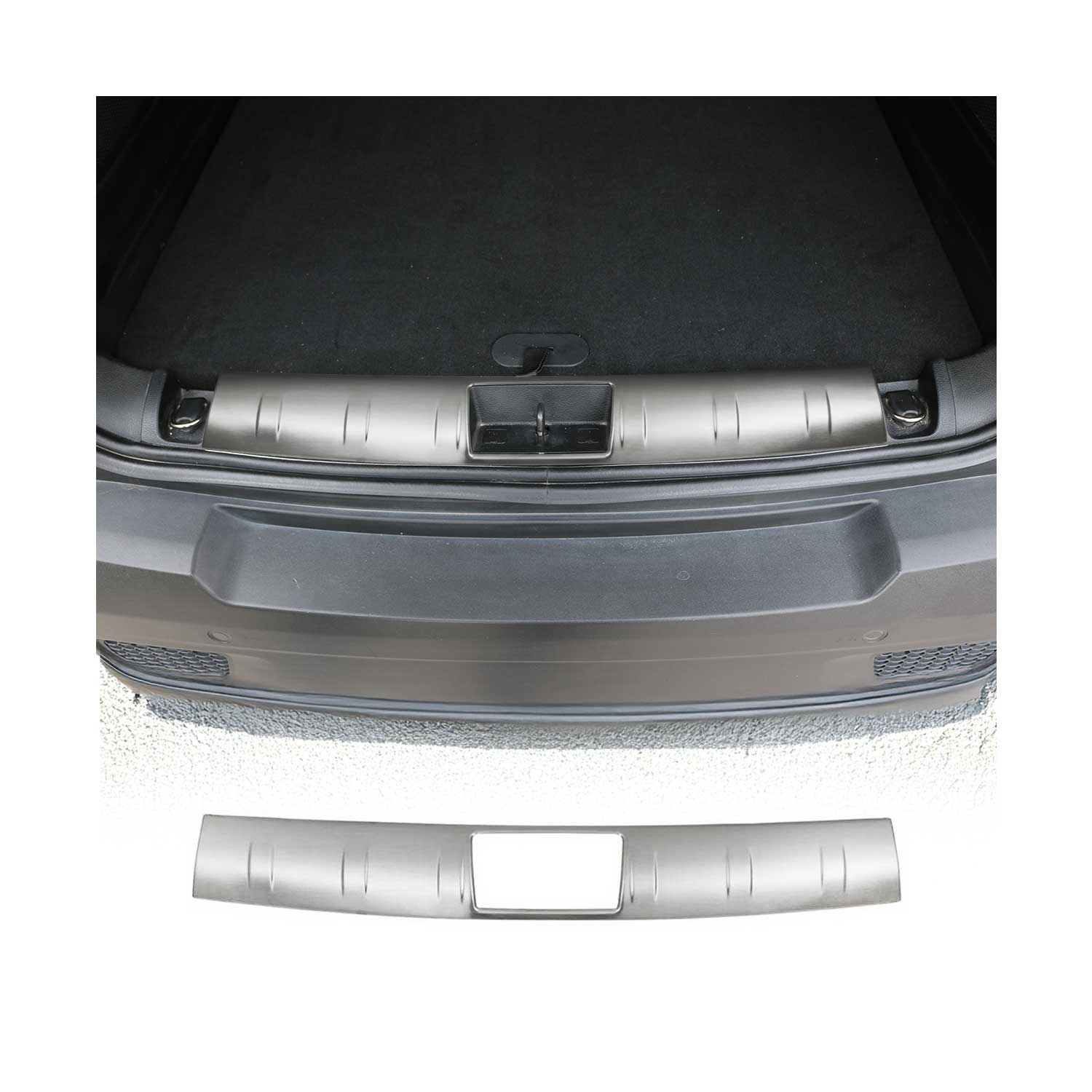 Protection Seuil De Pare-Chocs Arriére pour Jeep Renegade 2014-2024 Brossé Inox