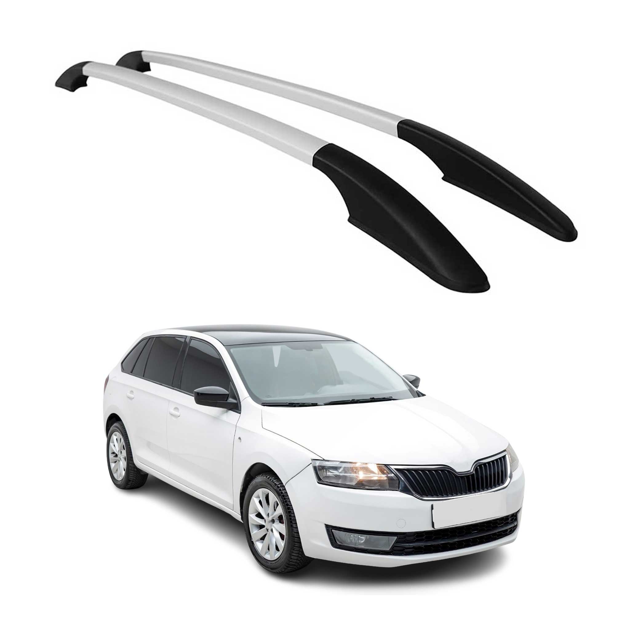 Barres de toit longitudinales pour Citroen C4 Cactus 2014-2021 en Alu gris