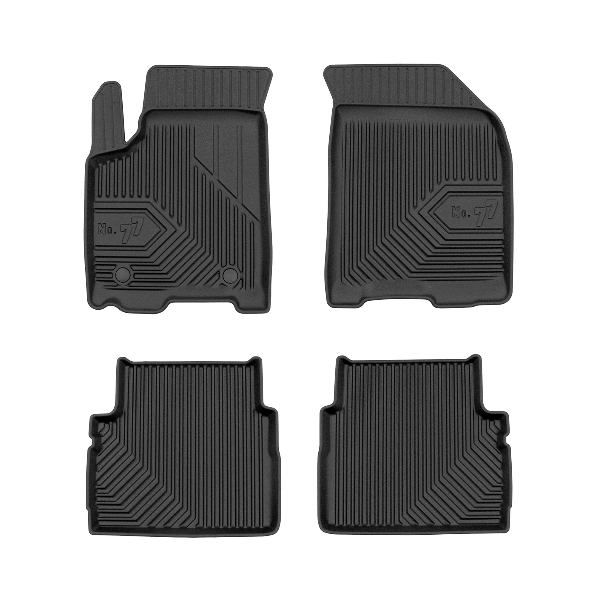 Tapis de Sol de Voiture pour Chevrolet Aveo I 2007-2011 TPE Imperméable 4Pcs