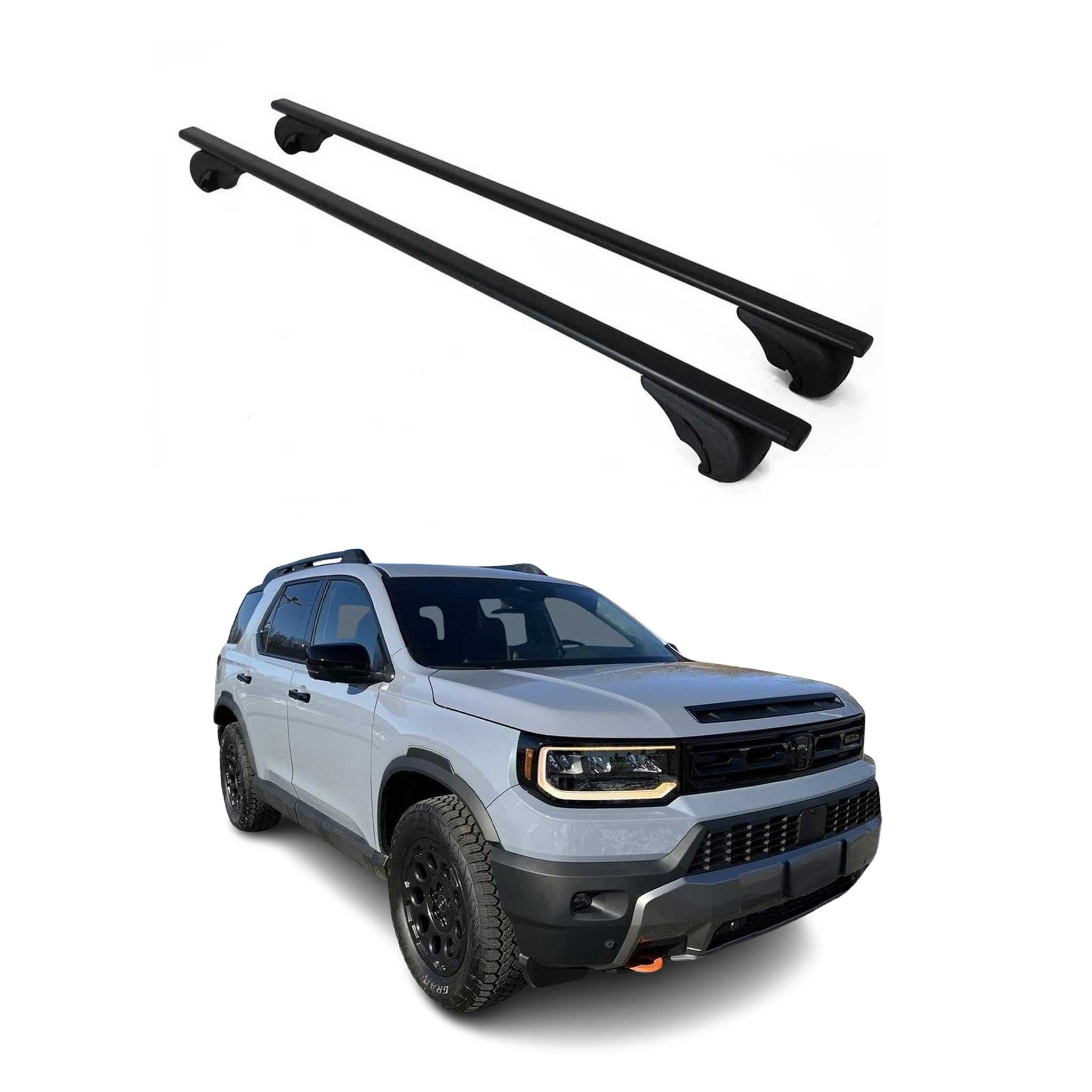 Barres de toit Transversales pour Honda Passport 2019-2025 Fer Noir