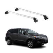 Barres de toit transversales pour Ford Kuga II 2012-2019 Gris Argenté 2x ABE