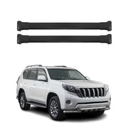 Barres de toit transversale pour Toyota Land Crusier Prado 2018-2023 Alu Noir 2x