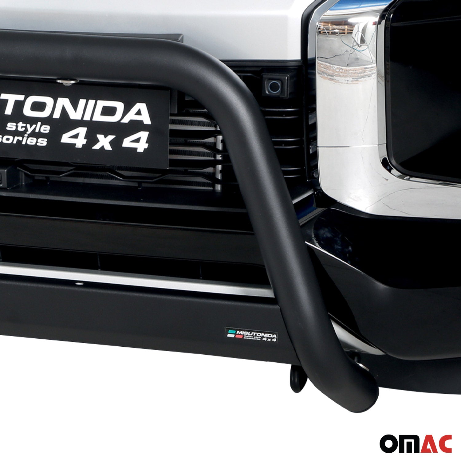 Pare-buffle Avant pour Mitsubishi L200 Club Cab 2019-2023 63 mm en Acier Noir
