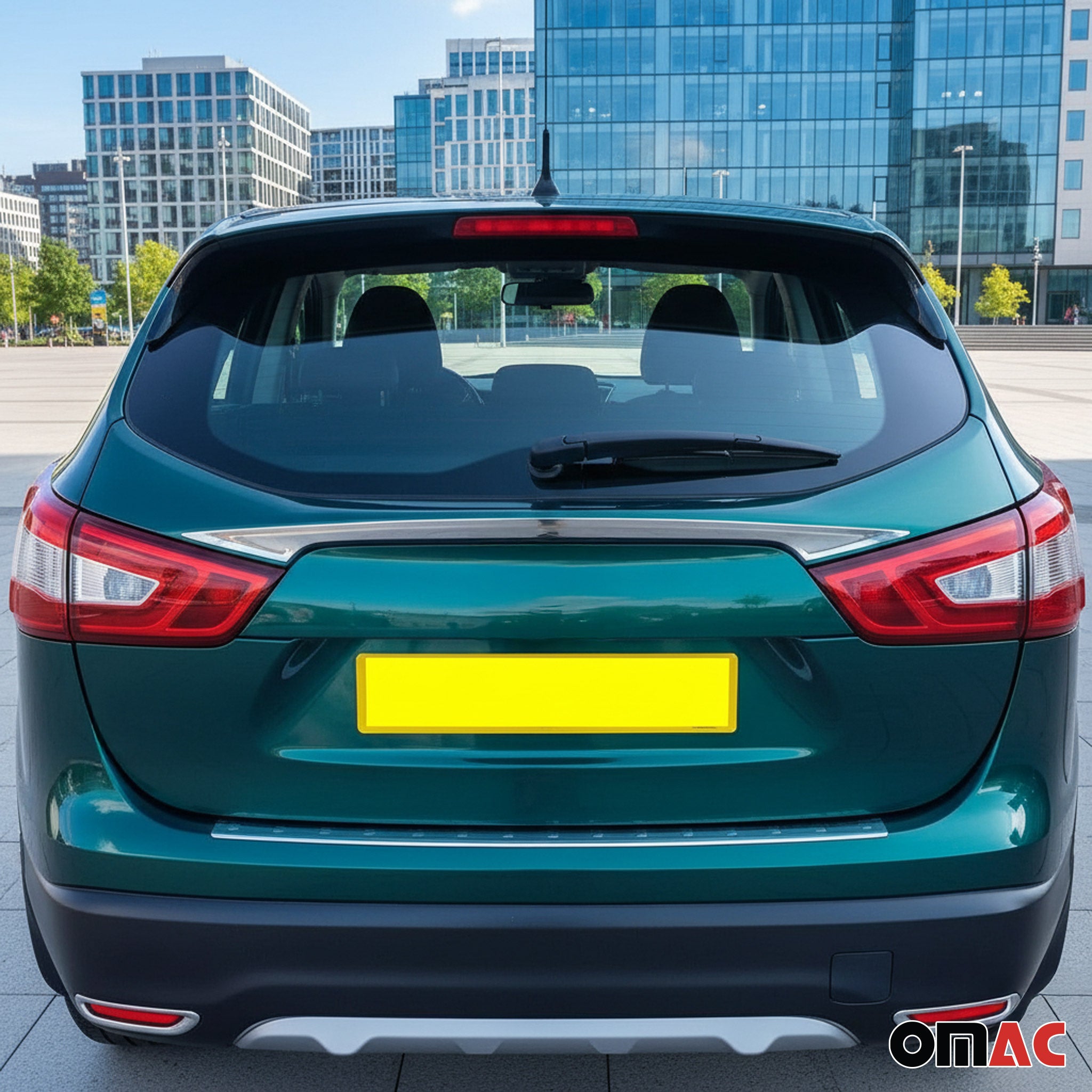 Garniture De Hayon Coffre pour Nissan Qashqai J11 2014-2021 Inox Chromé