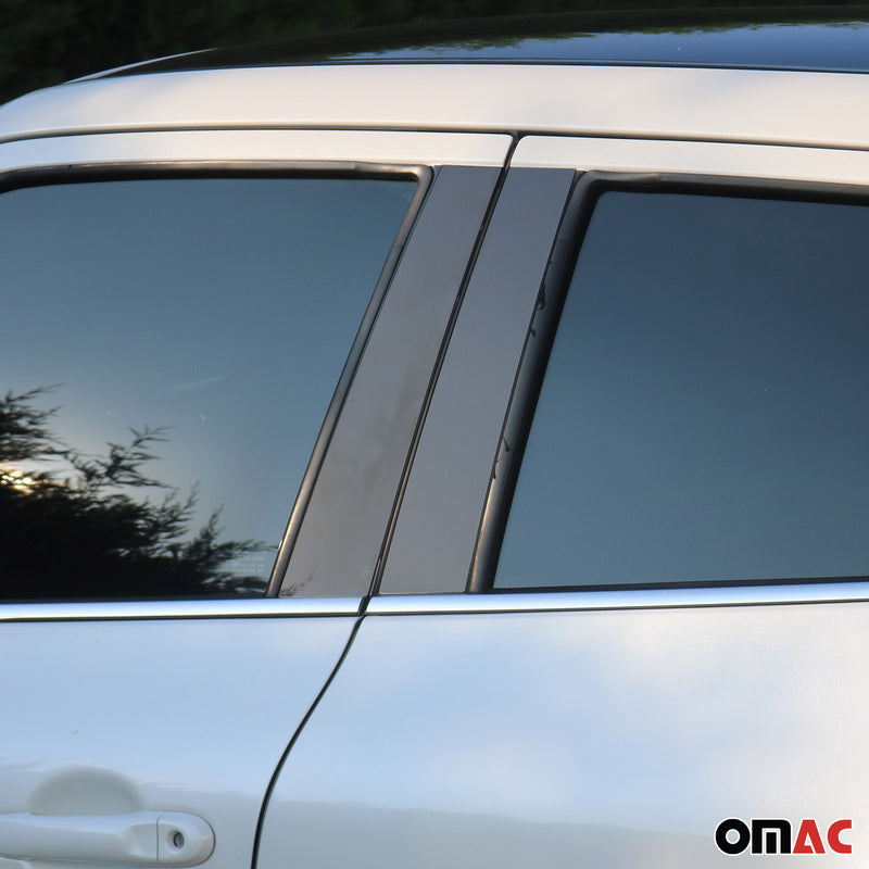 Piliers de fenêtre pour Toyota RAV4 2013-2018 en acier inox Foncé
