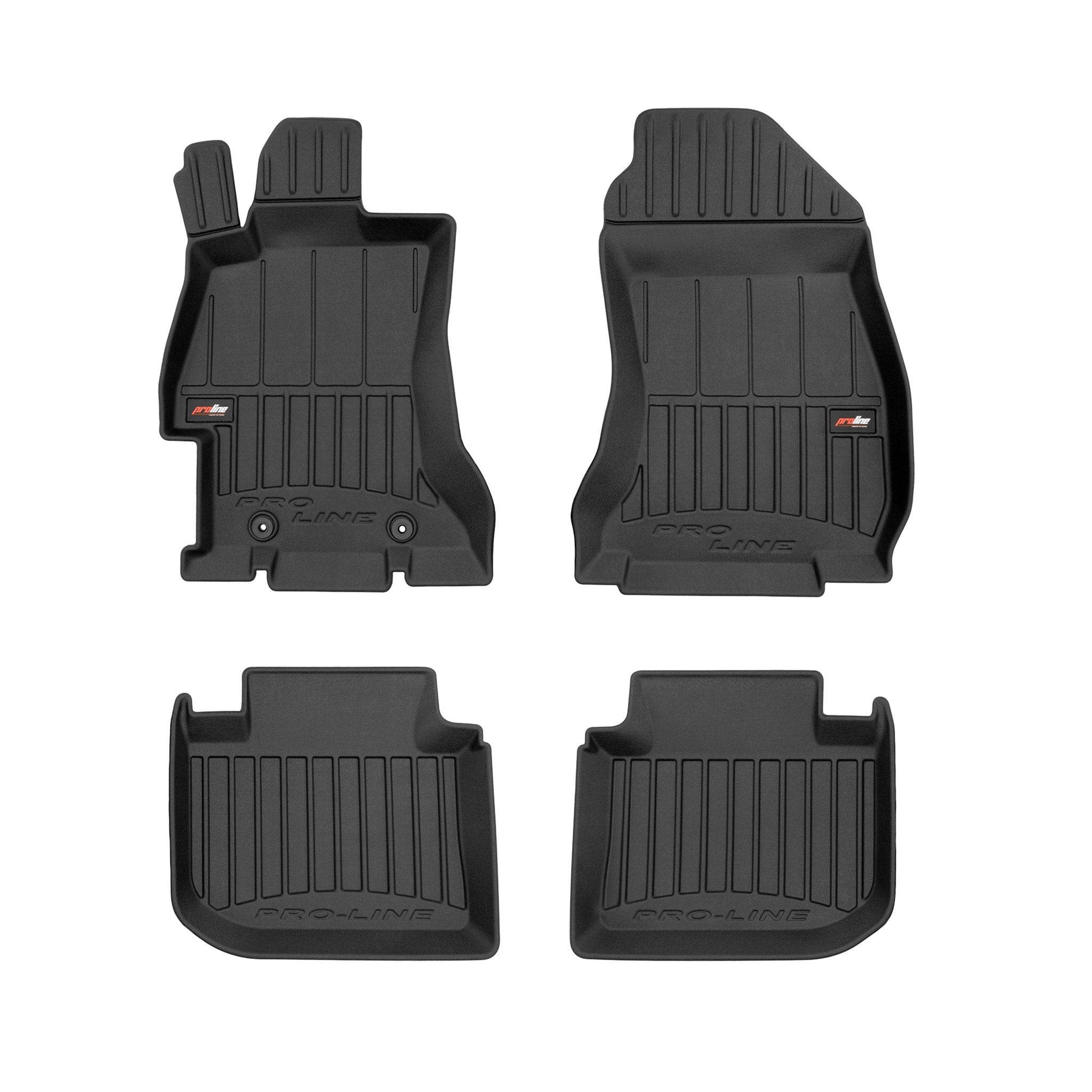OMAC Tapis de sol en caoutchouc pour Subaru Impreza WRX 2011-2016 Noir Premium