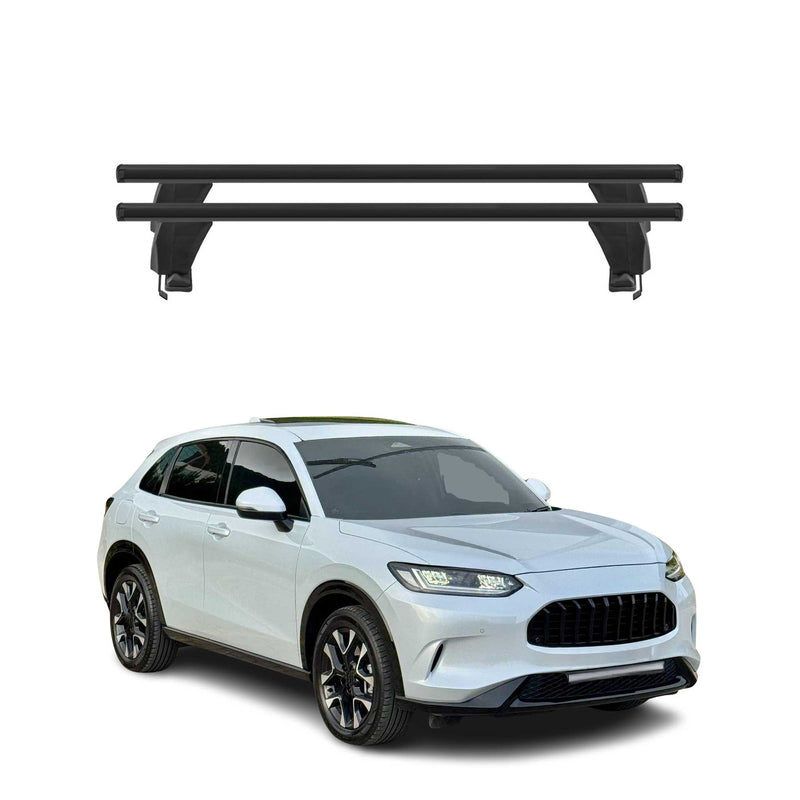 Menabo Barres de toit transversales pour Honda ZR-V 2023-2025 Alu Noir 2x