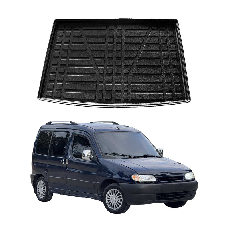 Tapis de Coffre pour Citroen Berlingo 1996-2008 en TPE Noir