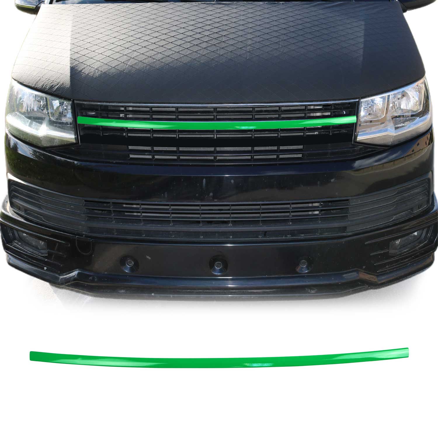 Moulure de Grille de Calandre pour VW T6 Transporter tout 2015-2019 vert Acier