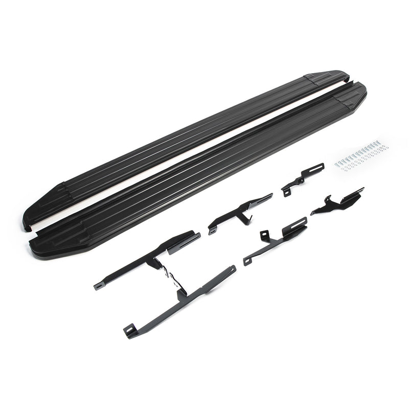 Marchepieds Latéraux pour Suzuki Grand Vitara 2005-2016 ABE en Alu Noir