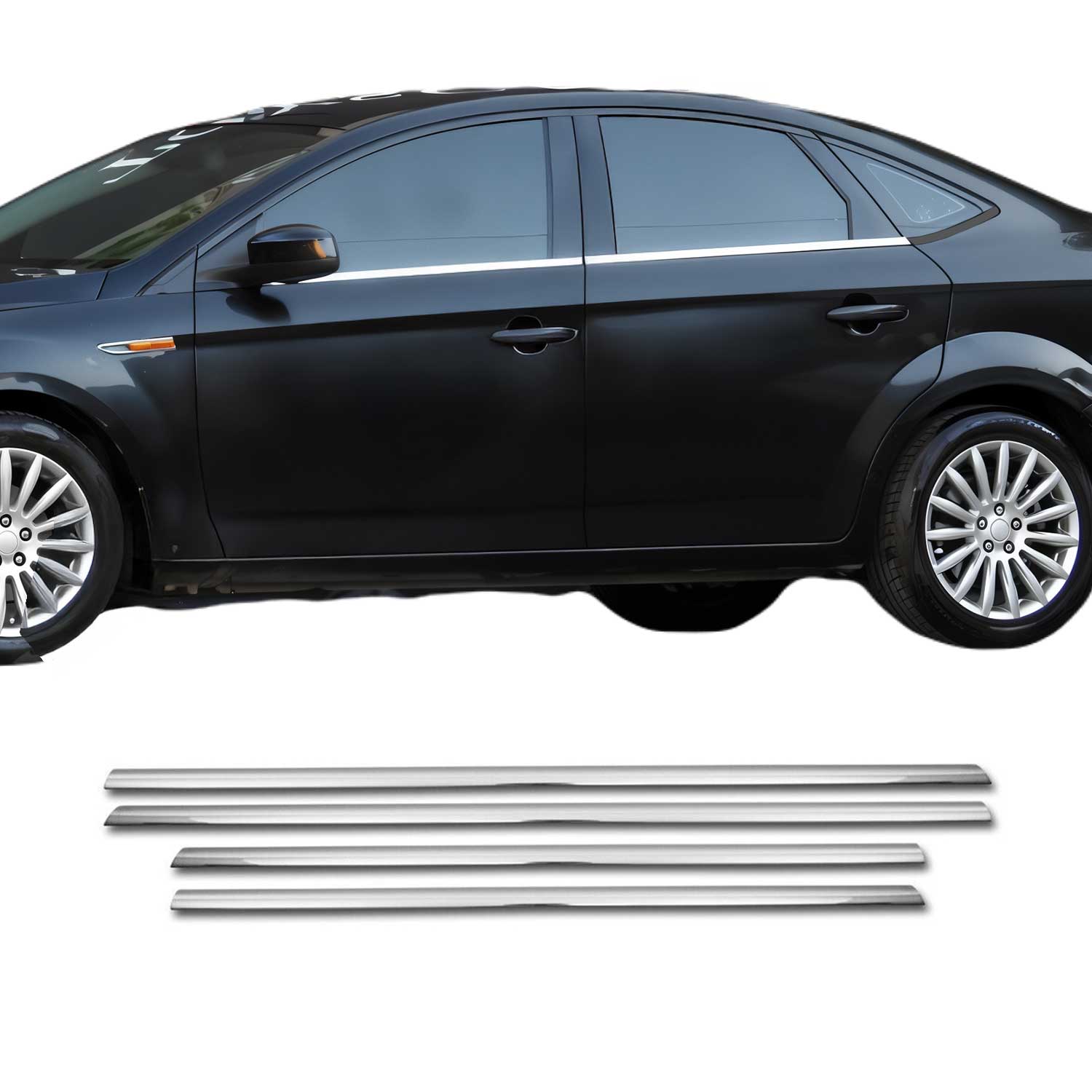 Garniture de Fenêtre pour Ford Mondeo mk4 tout 2007-2014 Acier Inox 4Pcs