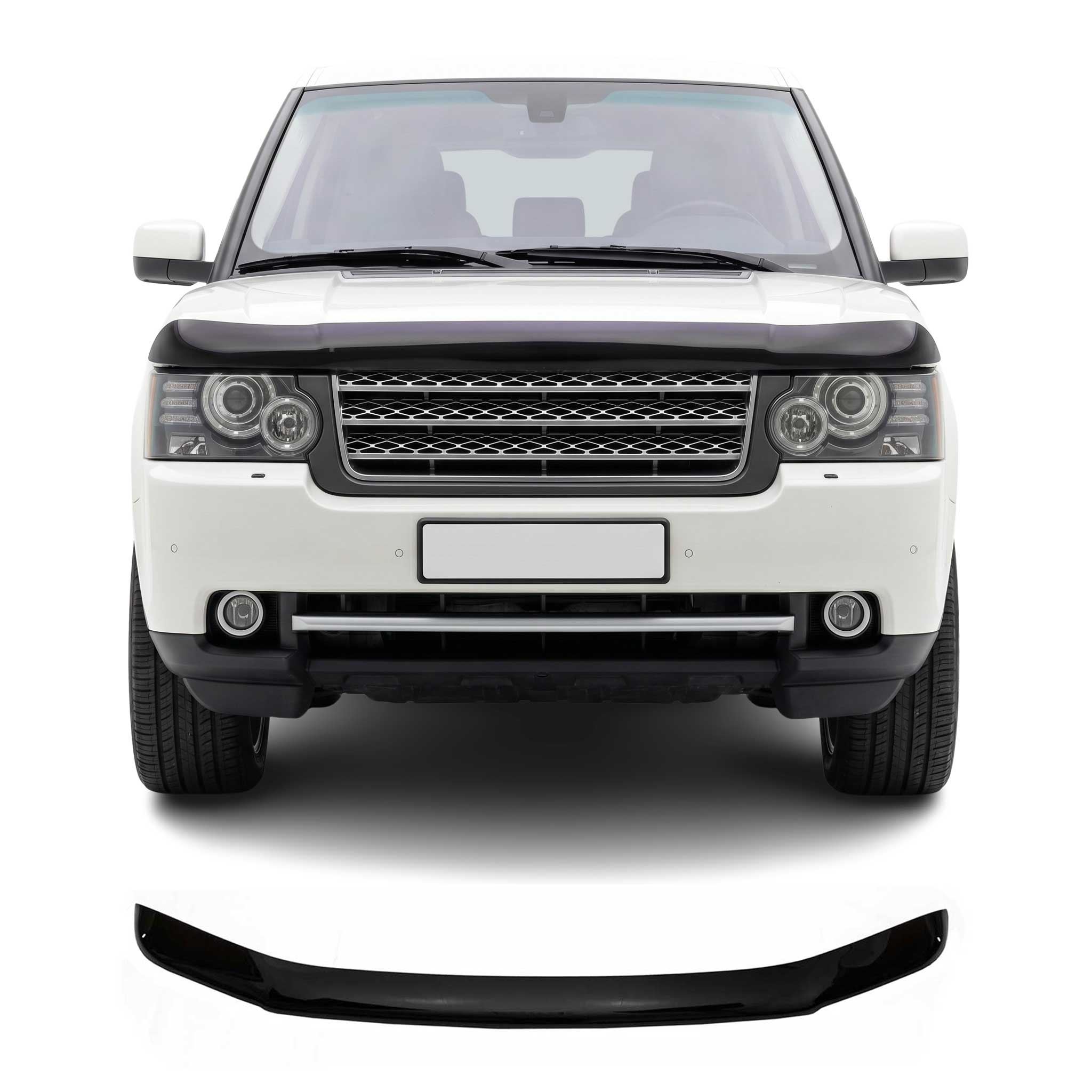 Deflecteurs d'air de capot pour Land Rover Freelander 2006-2014 Acrylique Noir