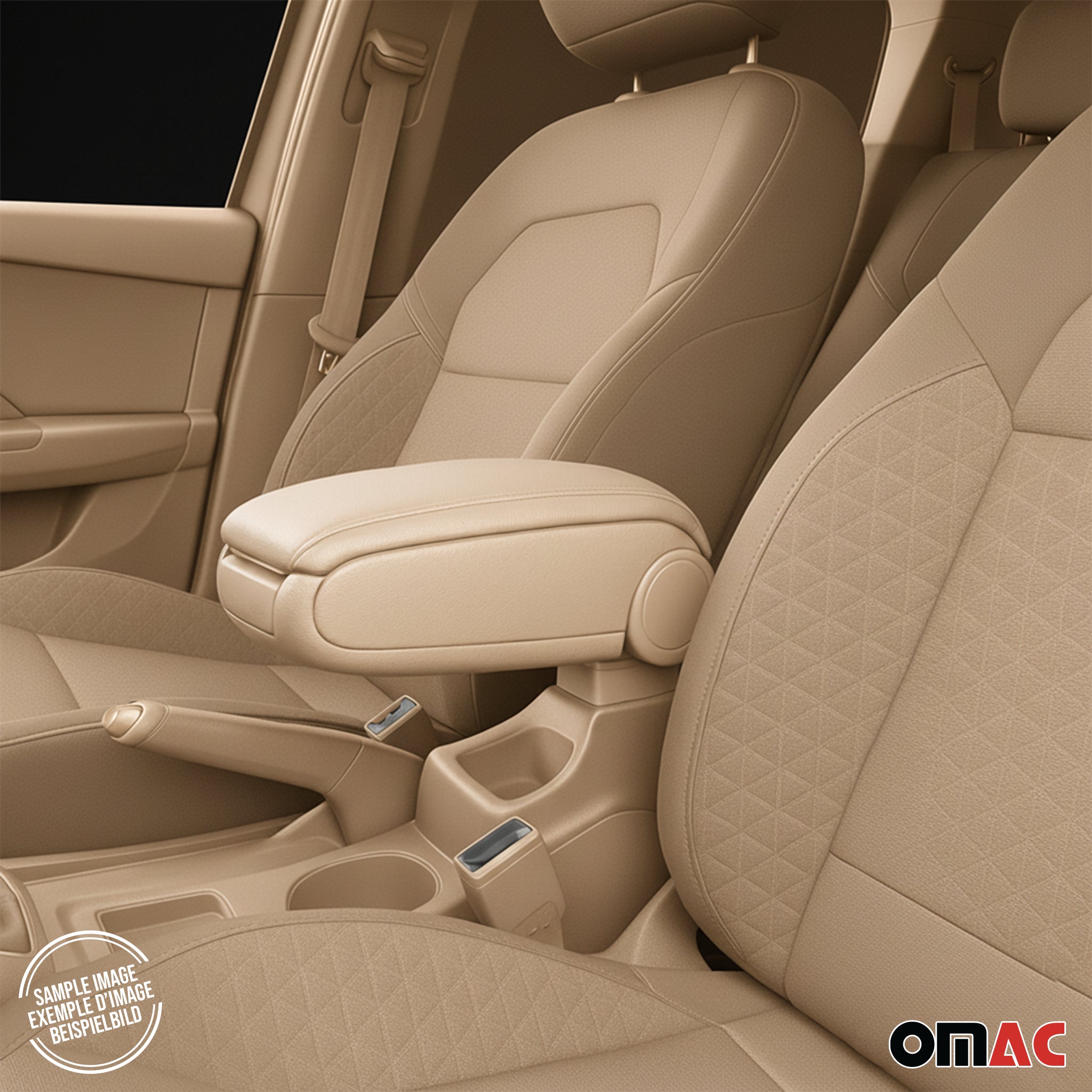 Accoudoir pour Seat Ibiza IV Break 2008-2017 Vinyl Abs Beige