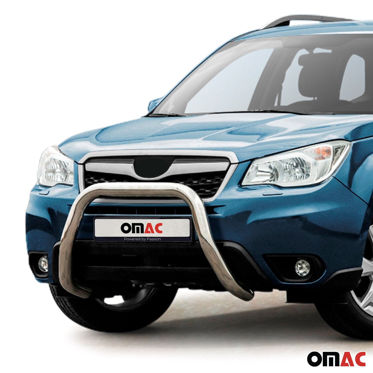 Pare-Buffle Avant Pour Subaru Forester IV 2013-2018 en Acier Inox Argent