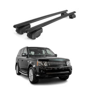 Barres de toit Transversales pour Range Rover Sport L320 2005-2013 Alu Noir 2Pcs