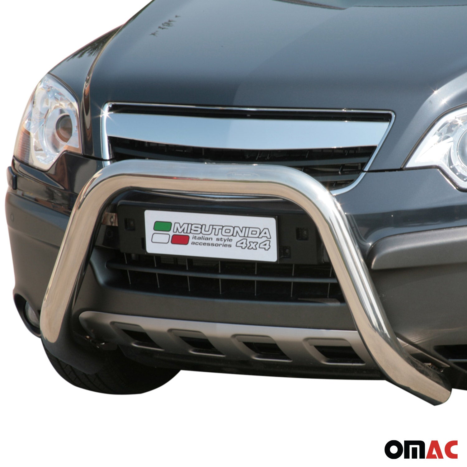 Pare-buffle Avant pour Opel Antara 2007-2011 76 mm en Acier Gris