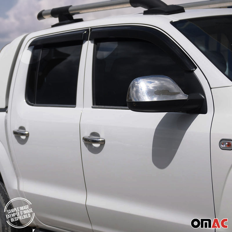 Déflecteurs De Vent Pluie D'air pour Fiat Fullback 2015-2020 4x Acrylique Noir