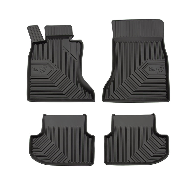 Tapis de Sol de Voiture pour BMW Série 5 F10 F11 2013-17 FL xDrive TPE Noir 4Pcs