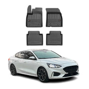OMAC Tapis de sol en caoutchouc pour Ford Focus mk4 2019-2025 Noir Premium