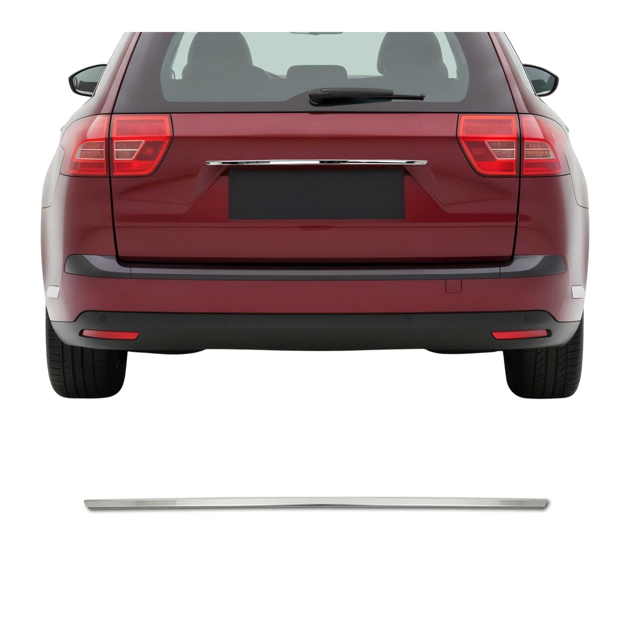 Poignée de Coffre Arrière pour Citroen C5 2008-2017 acier inox