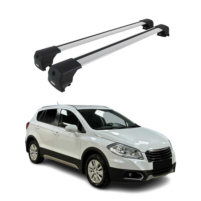 Barres de toit pour SsangYong Tivoli 2015- 2019 Aluminium 2Pcs Gris ABE
