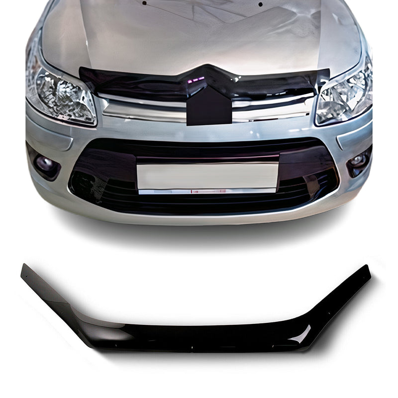 Deflecteurs d'air capot de voiture pour Citroen C4 I 2008-2010 Acrylique Noir