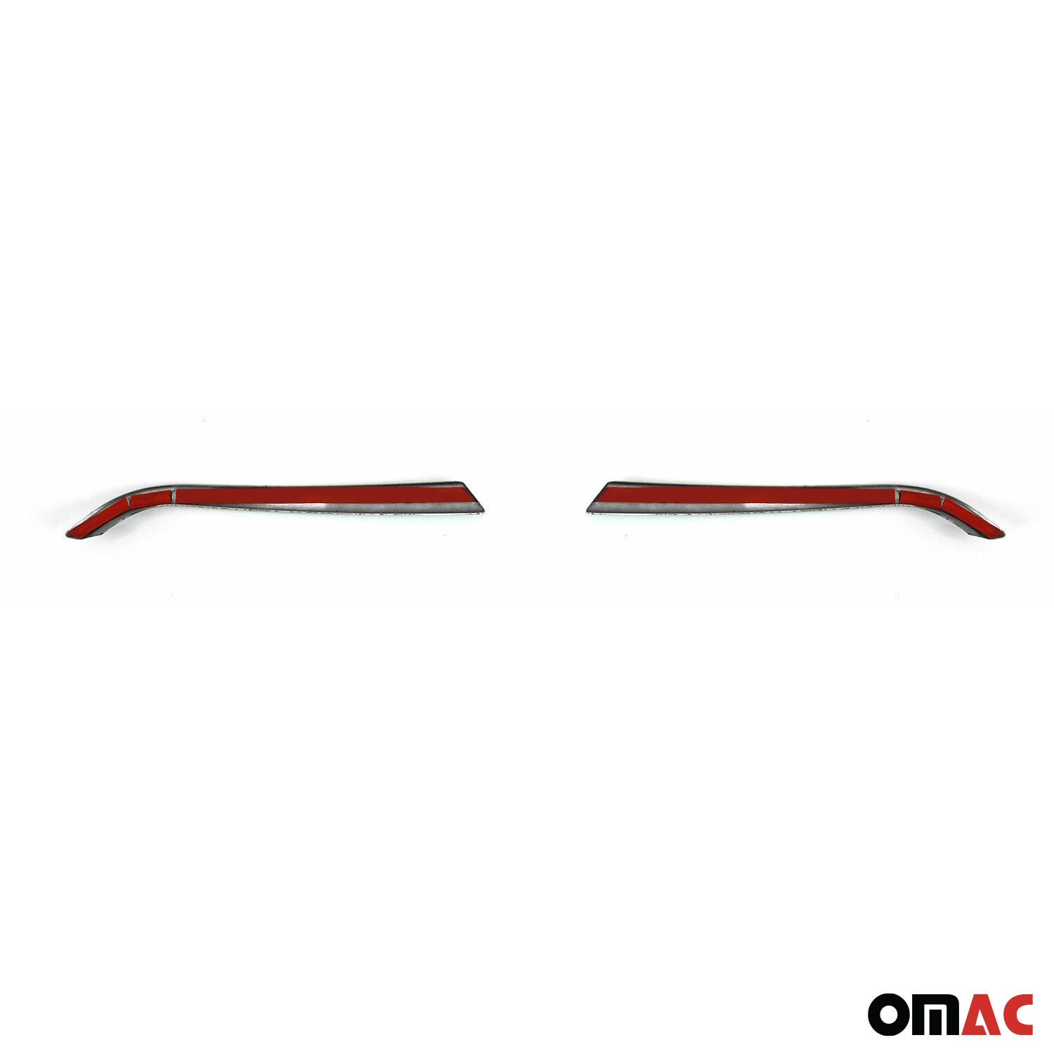 Garniture Réflecteurs Arrière pour Renault Clio V 2019-2025 acier inox 2 Pcs