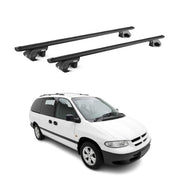 Barres de toit pour Chrysler Voyager 1996-2000 Gris Argenté Aluminium 2x ABE