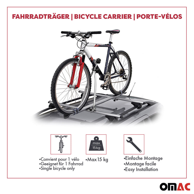 Menabo Porte-Velos Huggy Pour 1 Vélo Argent