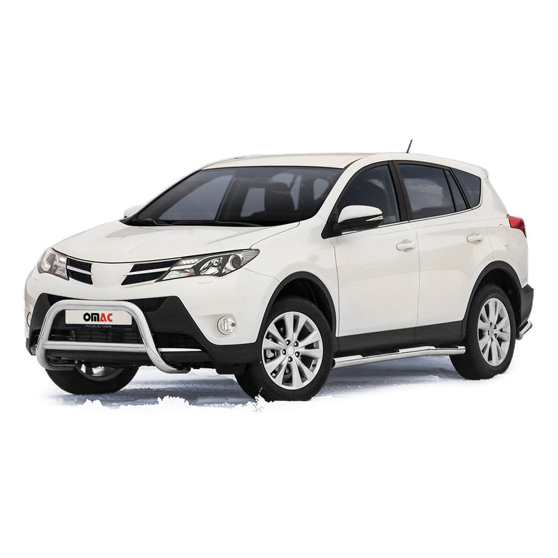 Pare-Buffle Avant Pour Toyota RAV4 2013-2015 en Acier Inoxydable Argent