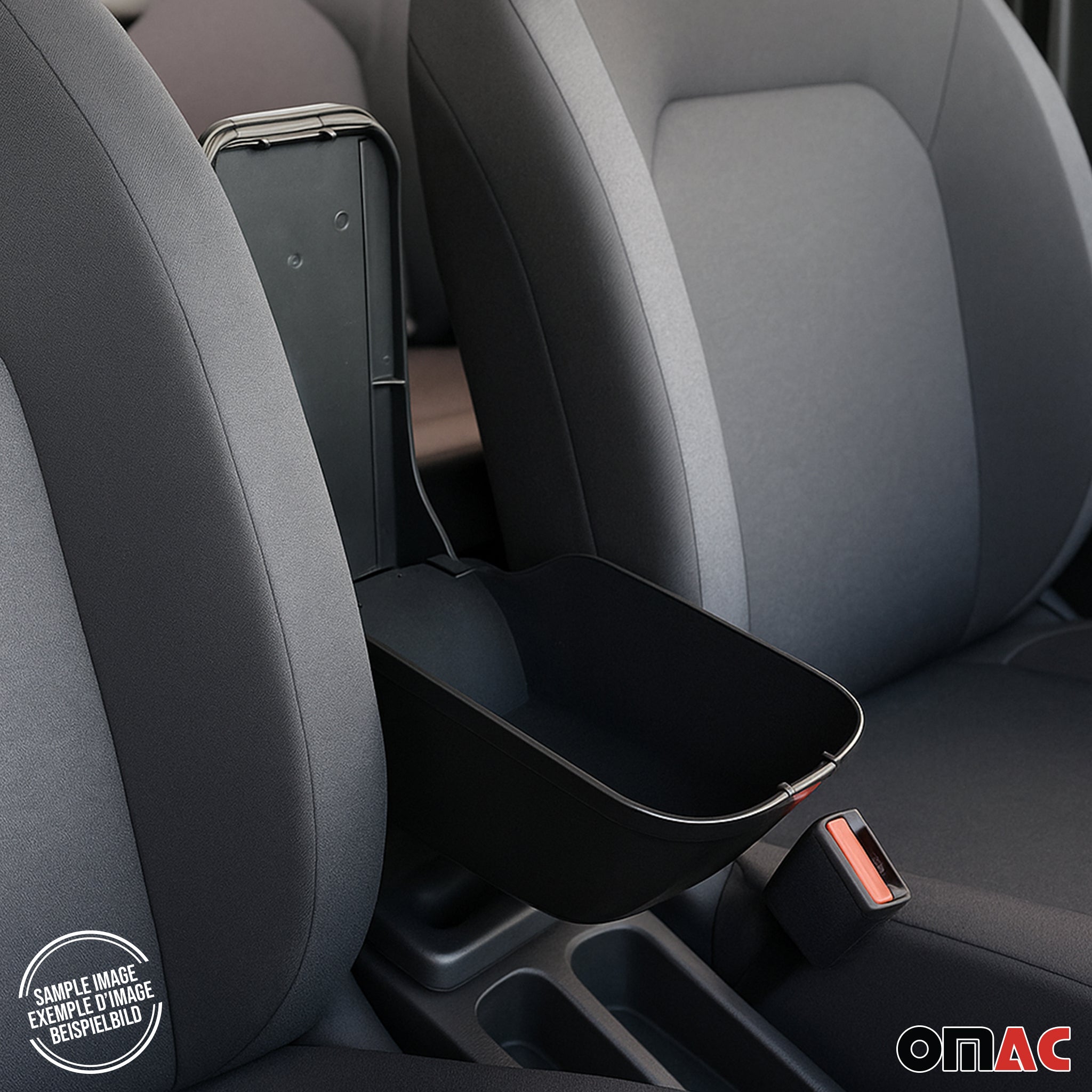 Accoudoir central Pour Kia Picanto 2011-2017 HB Simili-cuir Noir Coulissant