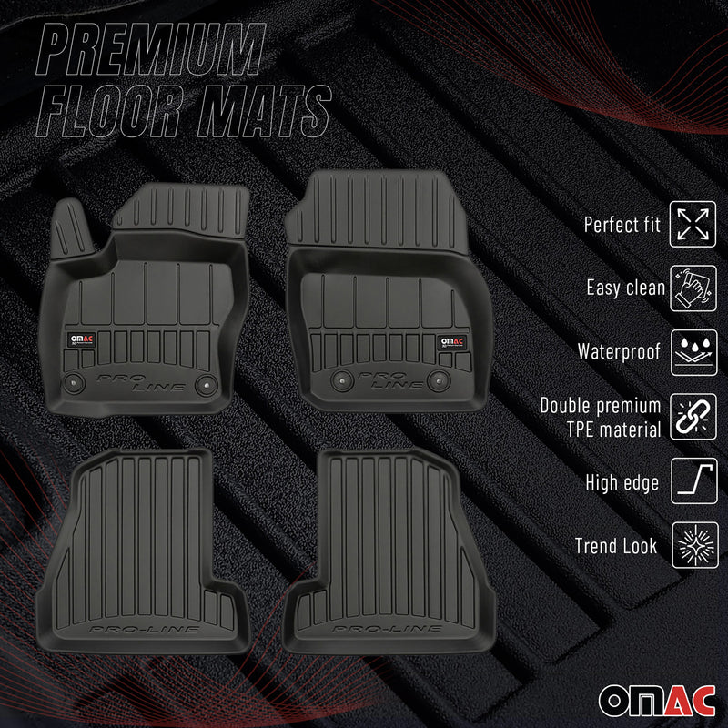 Tapis de Sol pour Ford Focus mk3 2011-2018 TPE Noir