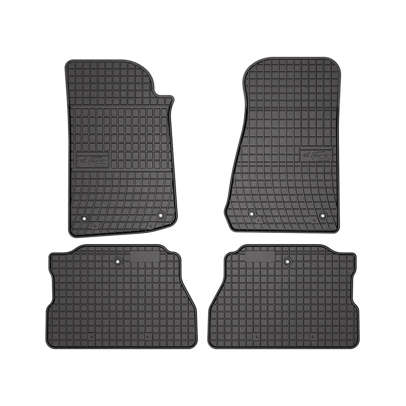 Tapis de Sol pour Jeep Wrangler 2017-2022 Noir Caoutchouc