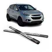 Marchepieds Latéraux pour Hyundai ix35 2009-2015 Acier Inoxydable Noir
