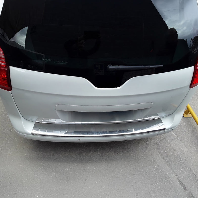 Protection Seuil de Pare-chocs pour Peugeot 5008 Active 2017-2025 Chromé