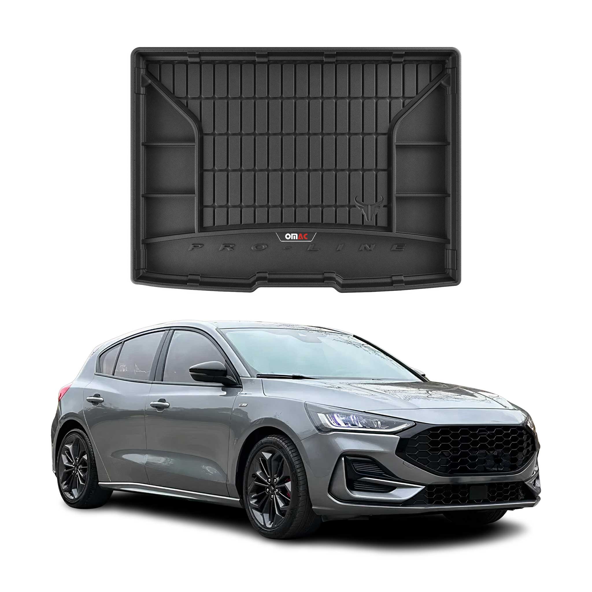 Tapis de Coffre pour Ford Focus mk4 2019-2025 5Portes TPE Noir