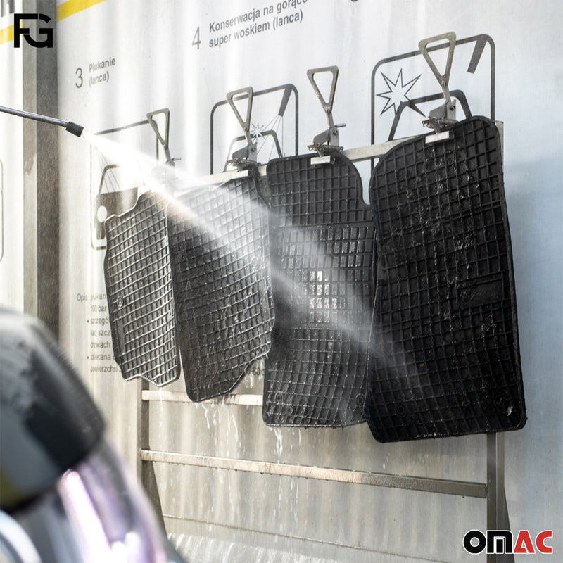 OMAC Tapis de Sol pour Volvo S40 1995-2004 Caoutchouc Noir