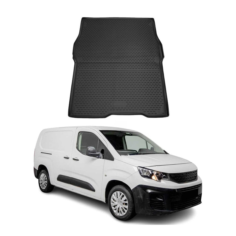 Tapis de Coffre pour Peugeot Partner Tepee 2018-2021 TPE Noir