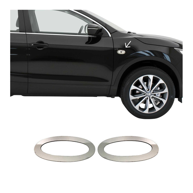 Cadre de Clignotant pour Nissan Qashqai 2007-2014 en acier inoxydable 2Pcs