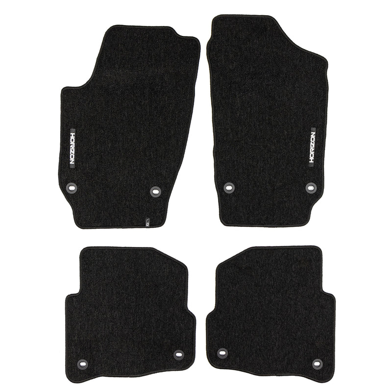 Tapis de Sol de Voiture pour VW Polo IV 2003-2009 FL Velours Imperméable 4Pcs