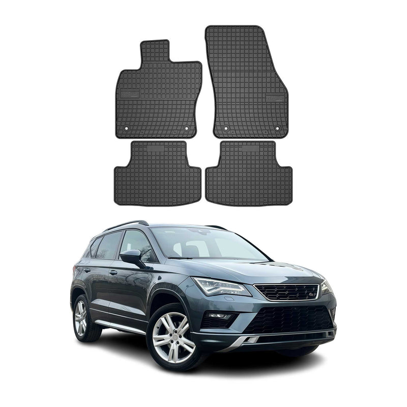 Tapis de Sol pour Seat Ateca 2016-2022 Caoutchouc Noir
