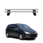 Menabo Barres de toit Transversales pour Ford C-Max 2003-2010 Alu Gris ABE 2x