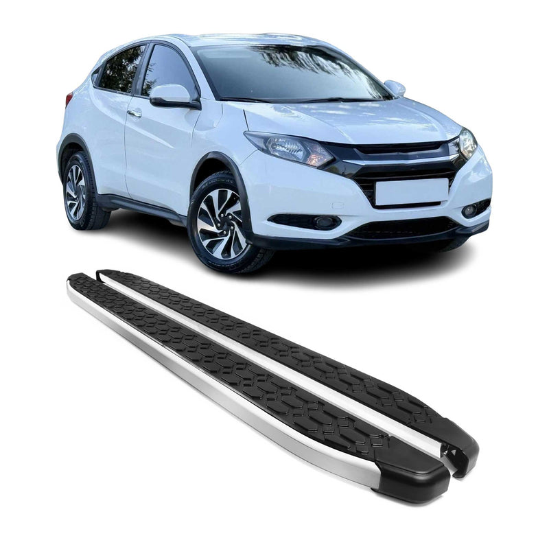 Marchepieds Latéraux pédale pour Honda HR-V 2016-2021 Gris Noir Aluminium 2Pcs