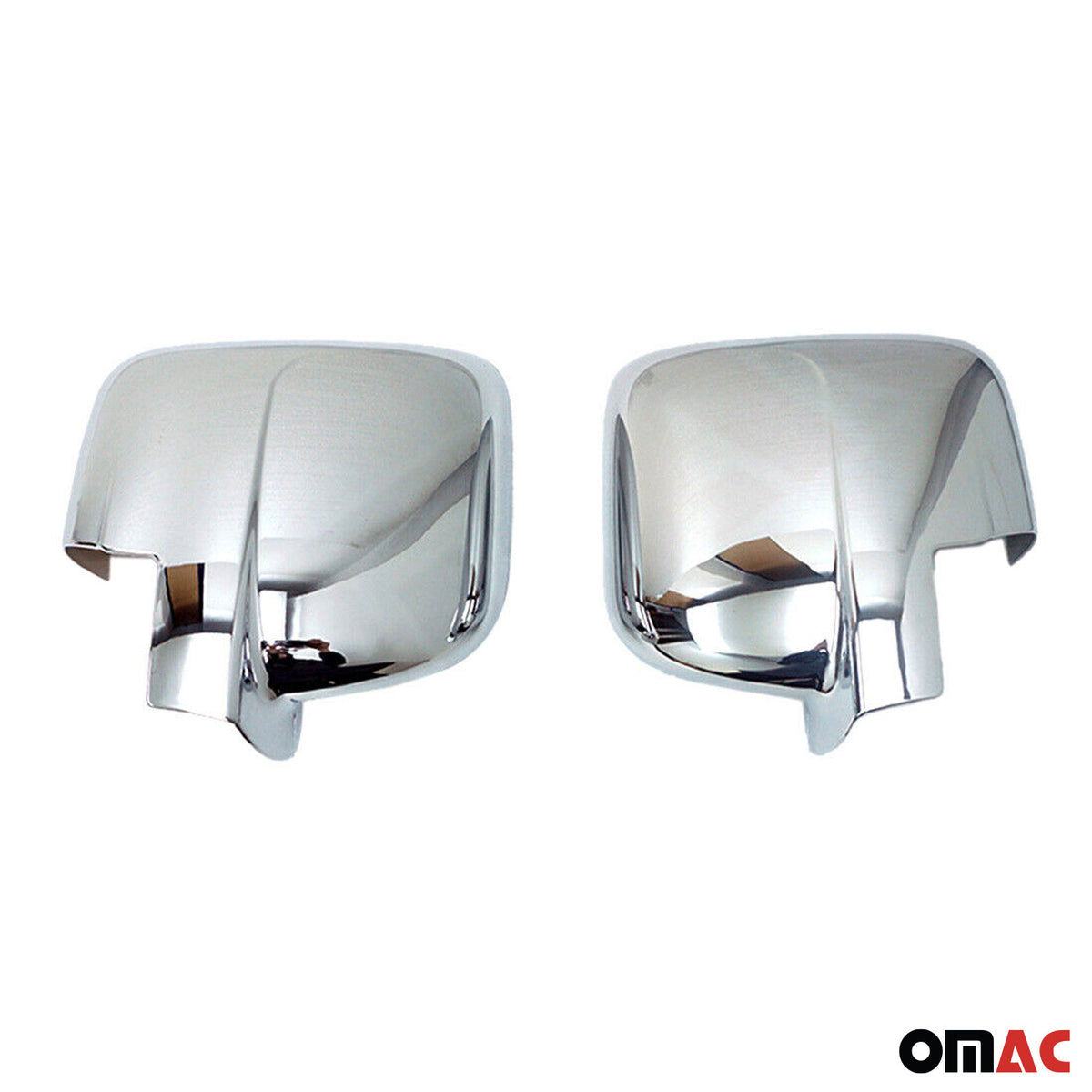 Coques de Rétroviseurs pour Opel Vivaro B 2014-2019 en ABS Argent Chrome 2Pcs