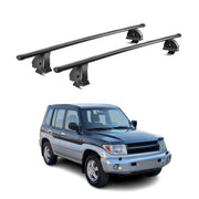 Barres de toit transversales acier pour Mitsubishi Pajero Sport I 1998-2008 Noir