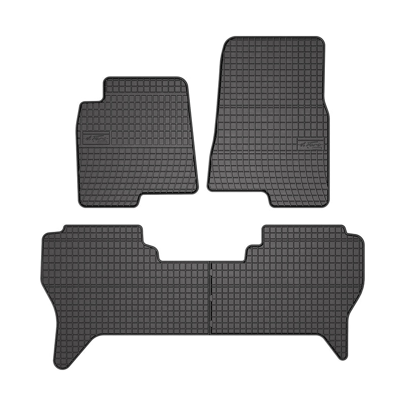 Tapis de Sol pour Mitsubishi Pajero 1996-2006 Caoutchouc Noir