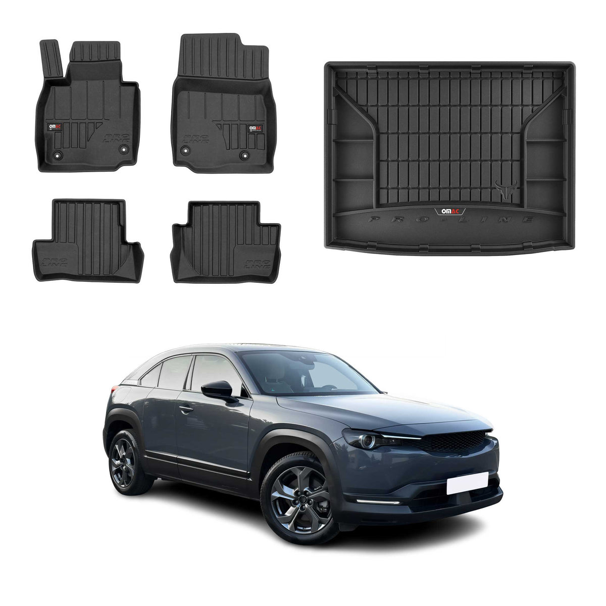 OMAC Kit Tapis de Sol et Coffre pour Mazda MX-30 2021-2026